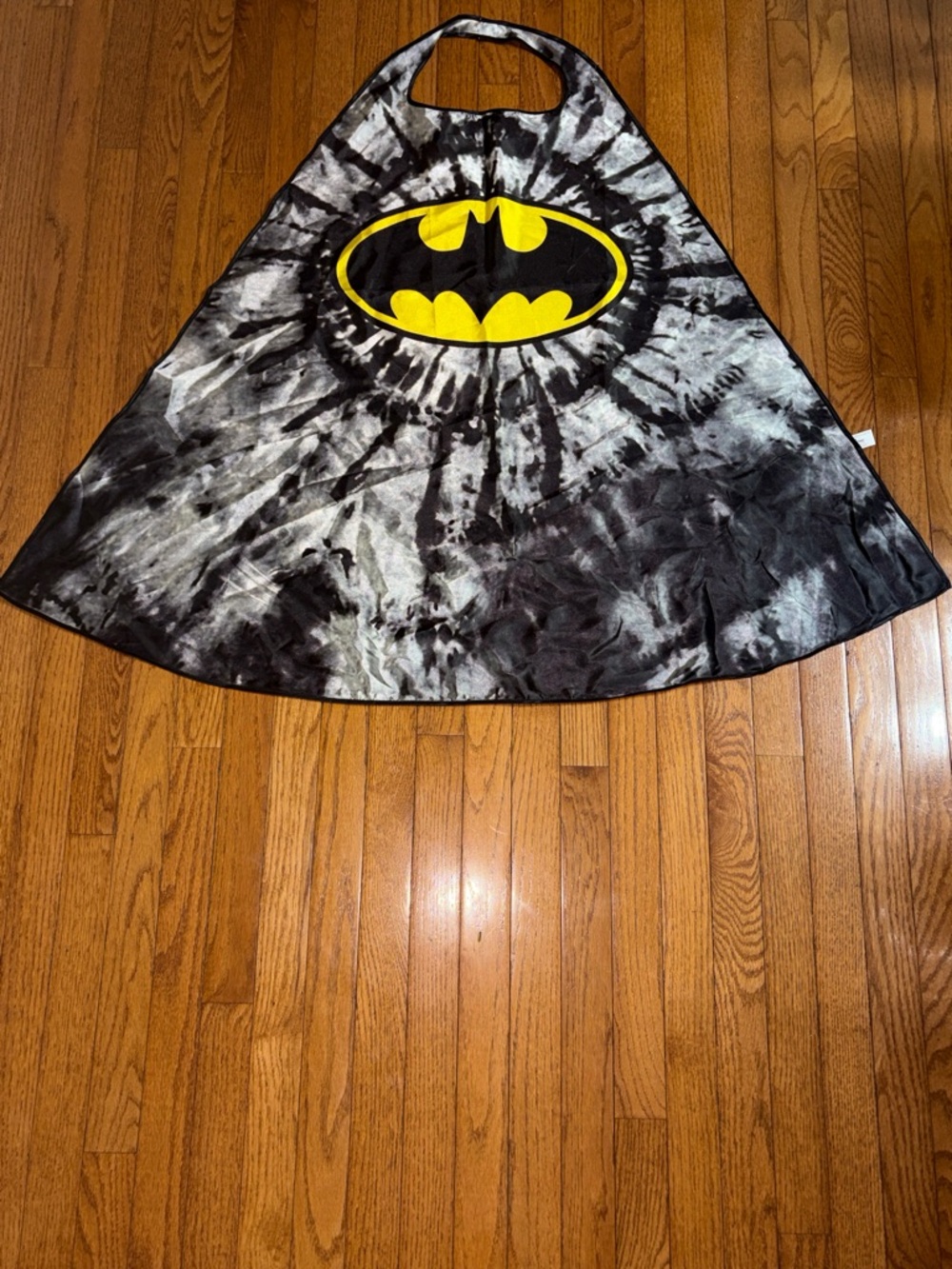 Batman Tie-Dye Black & Yellow Superhero Cape